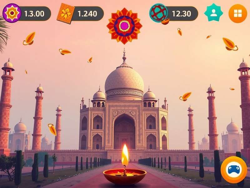 Earn Explorer Plus gameplay screenshot showing Indian monument puzzle